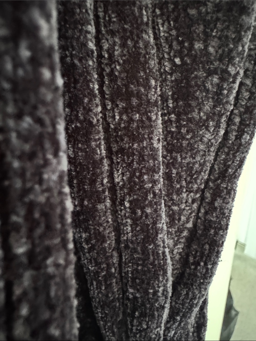 Zara Ribbed Open-Front Cardigan - Dark Blue - Picture 4 of 4